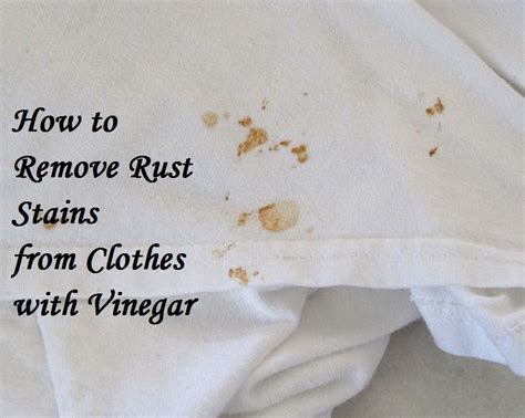 remove tarnish stains from clothes